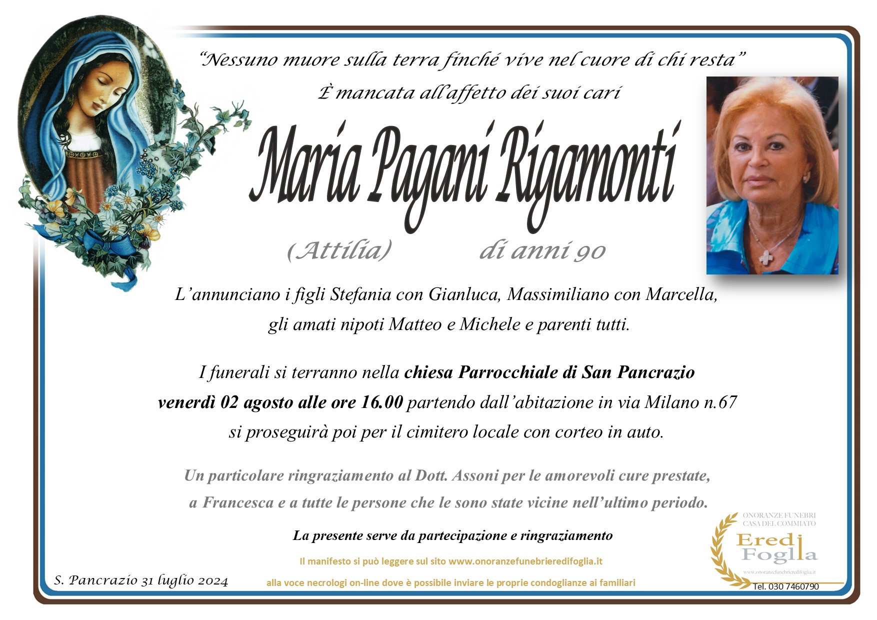 MARIA PAGANI RIGAMONTI